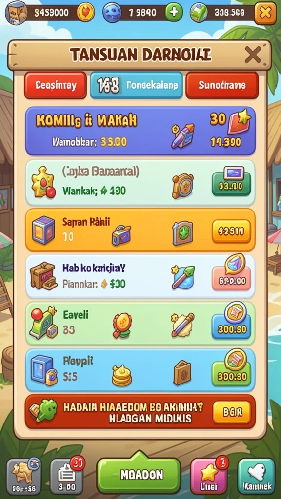 Misi yang menantang dan seru untuk diselesaikan.
