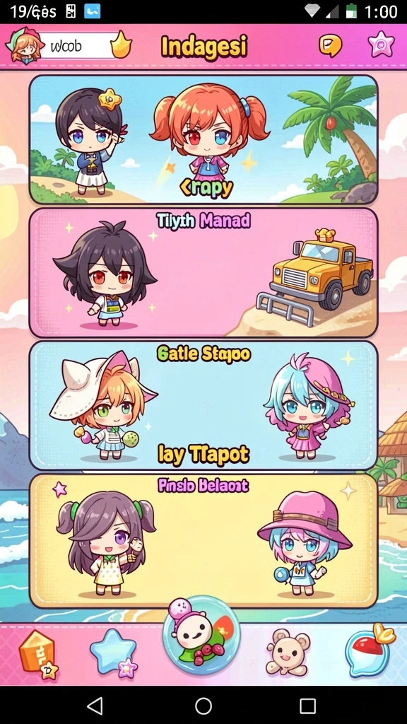 Screenshot menunjukkan level menantang dengan musuh yang sulit.