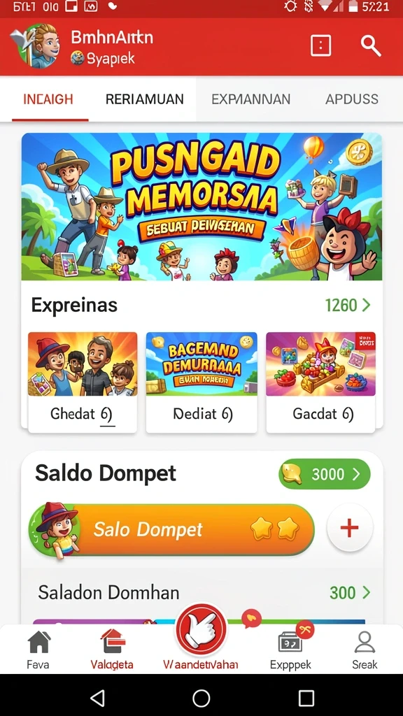 Berbagai karakter unik untuk dipilih dan digunakan.