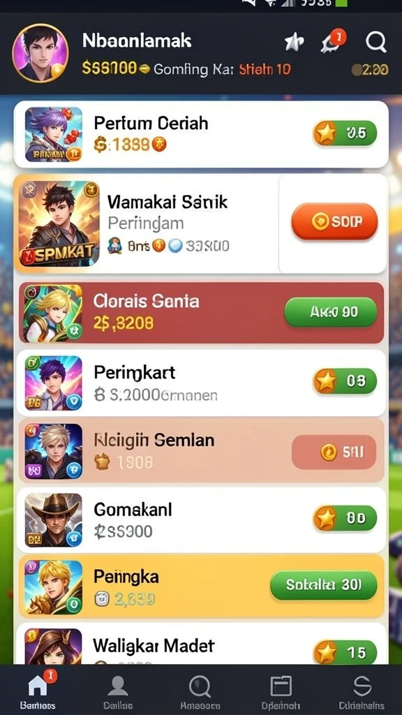 Karakter menarik dengan desain unik.