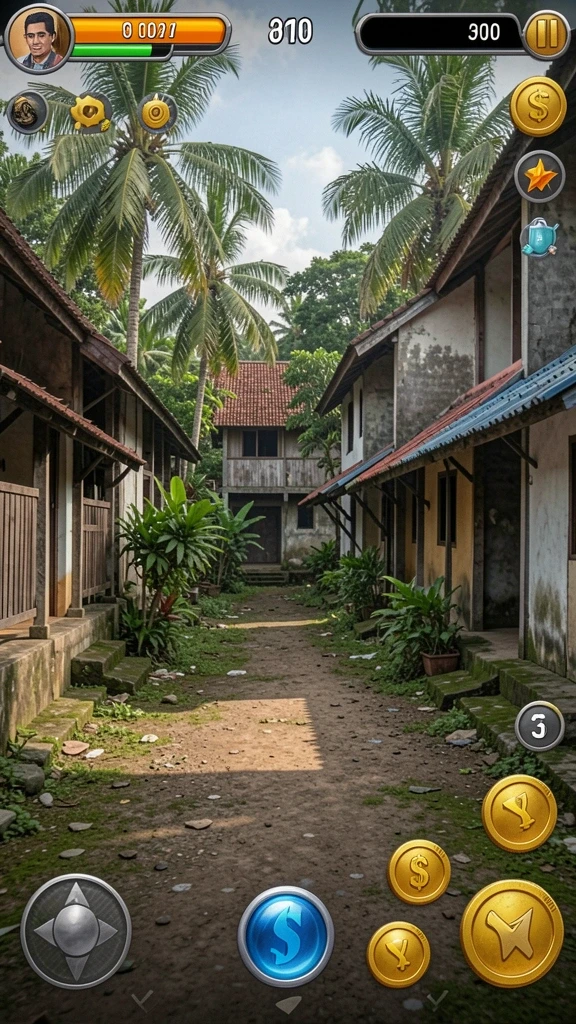 Screenshot menunjukkan aksi karakter dalam permainan yang seru.