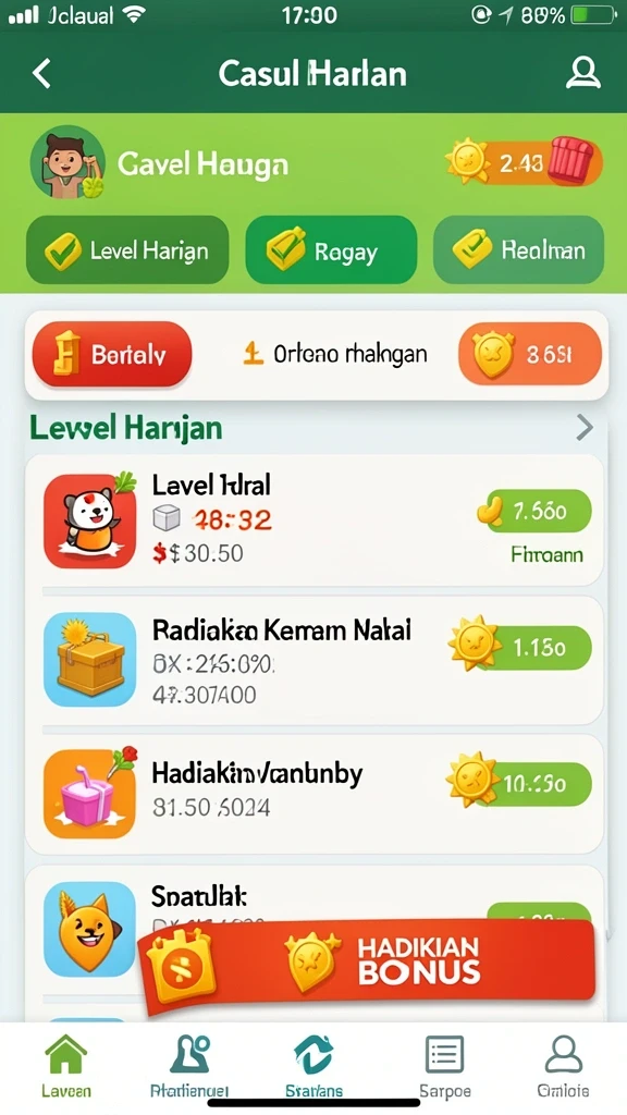 Berbagai karakter unik yang dapat dipilih saat bermain.