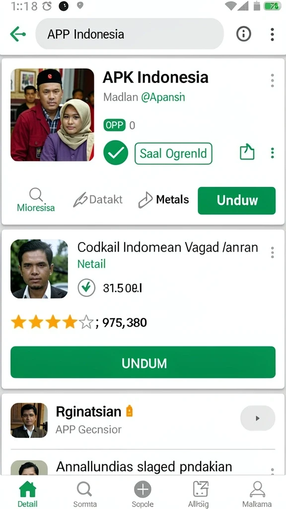 Screenshot menunjukkan antarmuka pengguna yang ramah dan mudah dimengerti.