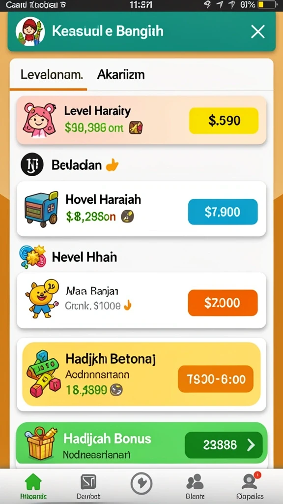 Level menantang yang mendorong strategi pemain.