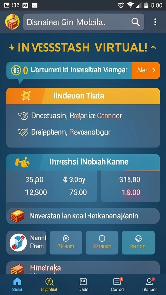 Tampilan awal yang menarik dan ramah pengguna.