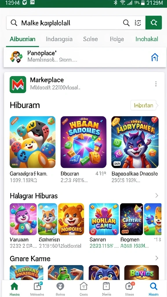 Beragam permainan yang dapat dipilih sesuai selera.