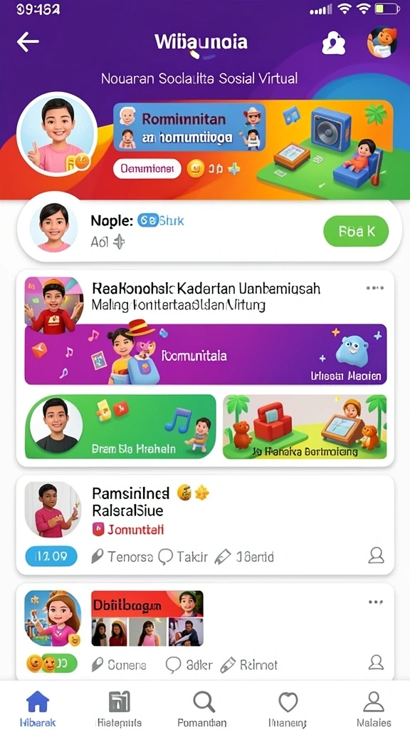Karakter-karakter unik dan menarik.