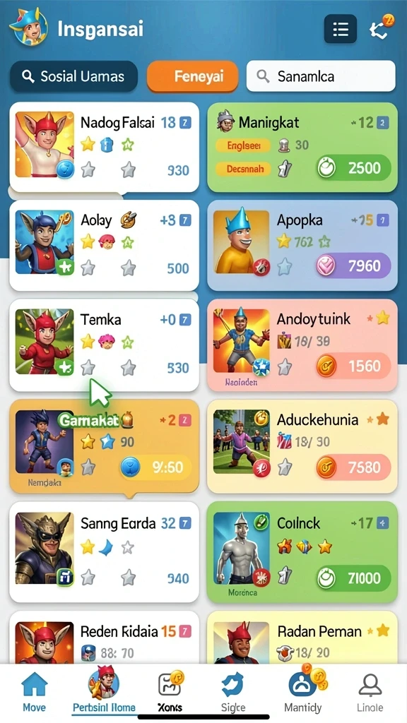 Fitur multiplayer yang memungkinkan interaksi dengan pemain lain secara real-time.