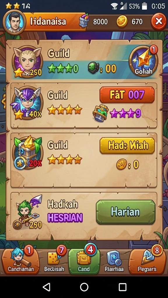 Aksi pertarungan seru dalam game RPG ini.